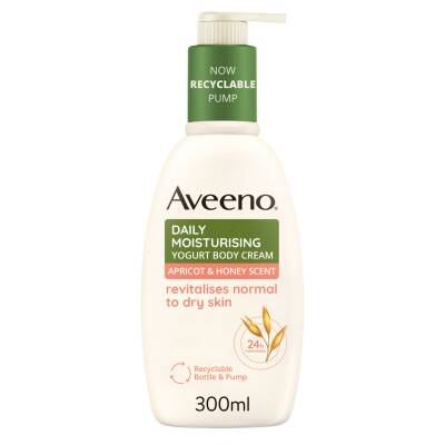 Aveeno Daily Moisturising Yogurt Body Cream Apricot & Honey 300 ml - 1