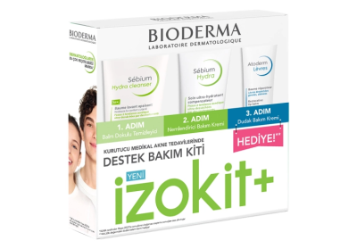 Bioderma Sebium İzokit+ Kurutucu Akne Tedavisine Destek Cilt Bakım Kiti - 1