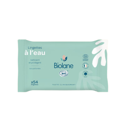 Biolane Organic Water-Based Wipes 54 Mendil - 1