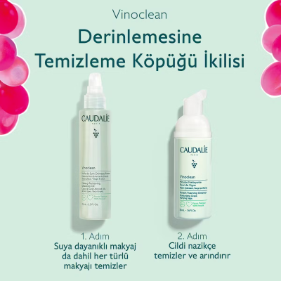 Caudalie Vinoclean Double Cleansing Duo - Cilt Temizleme Seti - 2