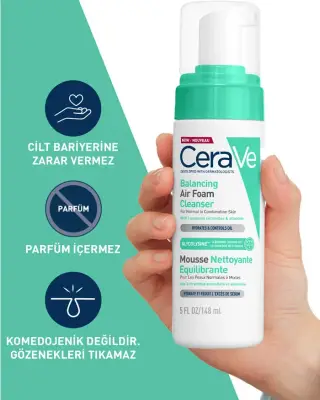 CeraVe Balancing Air Foam Facial Cleanser 148 ml - 4