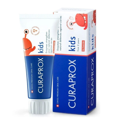 Curaprox Enzycal Kids Strawberry 950 ppm Diş Macunu 60 ml / Çilek Aromalı (2 Yaş ve üzeri) - 1