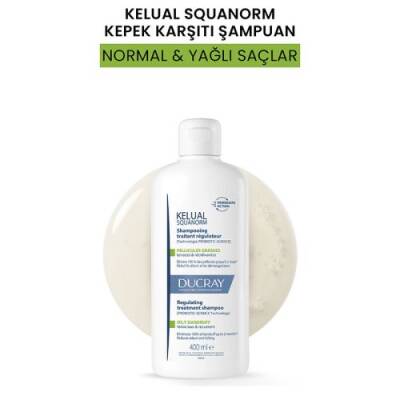 Ducray Kelual Squanorm Shampooing Traitant Régulateur - Pellicules Grasses 400 ml - 2