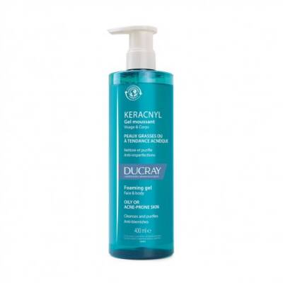 Ducray Keracnyl Gel Moussant 400 ml (Yeni Formül) - 1