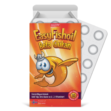 EasyVit EasyFishoil Beta Glukan 30 Çiğnenebilir Jel Form - 1