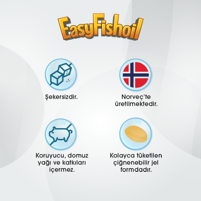 EasyVit EasyFishoil Beta Glukan 30 Çiğnenebilir Jel Form - 4
