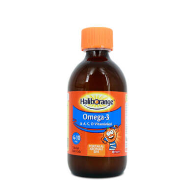 Haliborange Omega-3 Balık Yağı Şurup 300 ml / Portakal Aromalı - 3