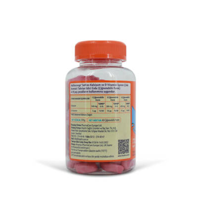 Haliborange Softies Kalsiyum & D Vitamini 60 Çiğneme Tableti / Çilek Aromalı - 4