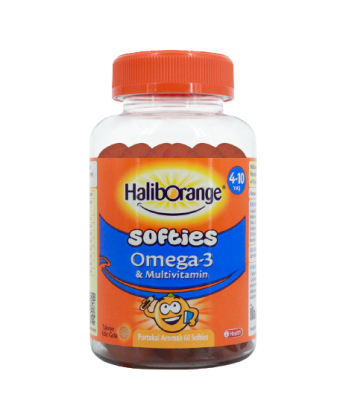 Haliborange Softies Omega-3 Destekli Multivitamin 60 Çiğneme Tableti / Portakal Aromalı - 2