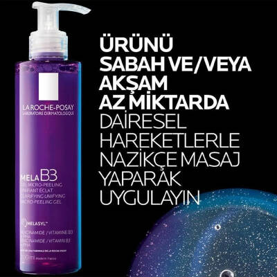 La Roche-Posay Mela B3 Gel Micro-Peeling Anti-Taches Unifiant Éclat 200 ml - 3