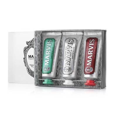 Marvis 3 Flavour Box - Seyahat Boy Diş Macunu 3x25 ml - 1