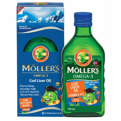 Möller’s Omega-3 Cod Liver Oil 150 ml / Tutti Frutti Aromalı - 1
