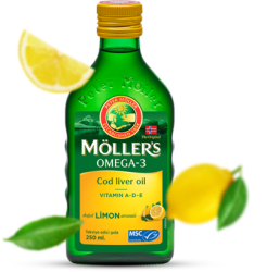 Möller’s Omega-3 Cod Liver Oil 250 ml / Doğal Limon Aromalı - MÖLLER'S