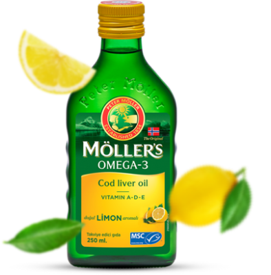 Möller’s Omega-3 Cod Liver Oil 250 ml / Doğal Limon Aromalı - 1