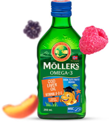 Möller’s Omega-3 Cod Liver Oil 250 ml / Tutti Frutti Aromalı - 1