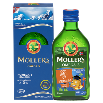 Möller’s Omega-3 Cod Liver Oil 250 ml / Tutti Frutti Aromalı - 2