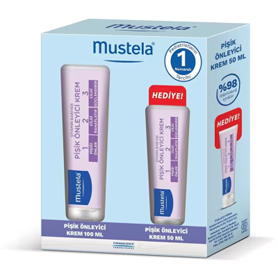 Mustela Vitamin Barrier 1.2.3. Cream 100 ml - Vitamin Barrier 1.2.3. Cream 50 ml Hediye - 1