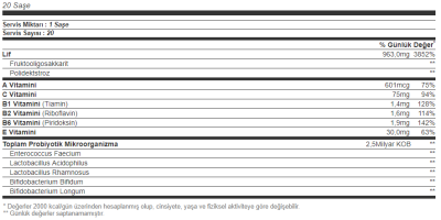 NBL Probiotic Gold 20 Saşe - 3