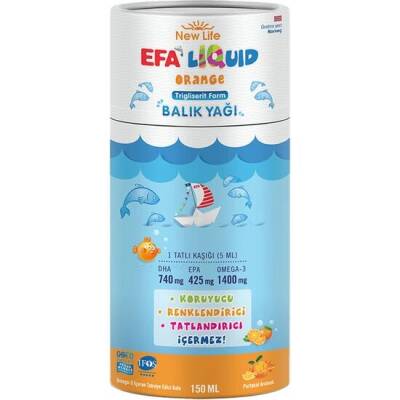 New Life EFA Liquid Orange 150 ml - 1