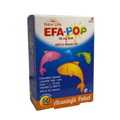 New Life EFA Pop 500 mg 60 Capsules - 1