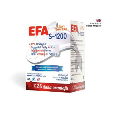 New Life EFA S 1200 90 Softgel Capsules - 1