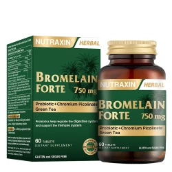 Nutraxin Bromelain Forte 750 mg 60 Tablet - 1