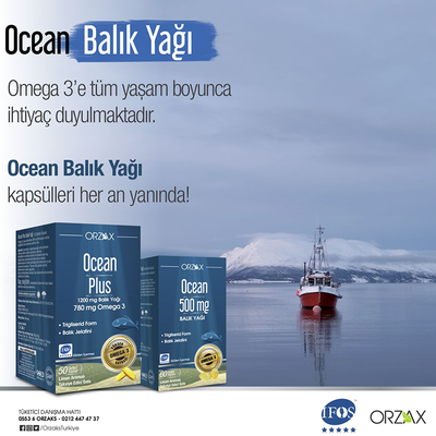 Ocean 500 mg Fish Oil 60 Softgel Capsules - 2