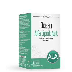 Ocean Alfa Lipoik Asit 200 mg 30 Kapsül - ORZAX
