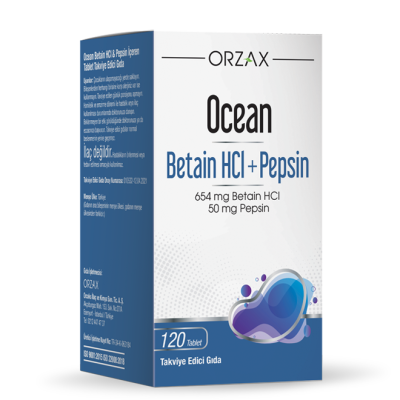 Ocean Betain HCl + Pepsin 120 Kapsül - 1