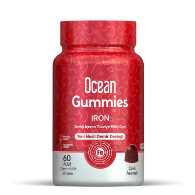 Ocean Gummies Iron 60 Adet Çiğnenebilir Jel Form - 1