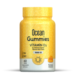Ocean Gummies Vitamin D3 1000 IU 60 Adet Çiğnenebilir Jel Form - ORZAX