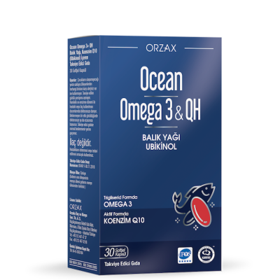 Ocean Omega 3 & QH Fish Oil 30 Softgel Capsules - 1