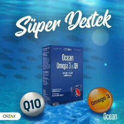 Ocean Omega 3 & QH Fish Oil 30 Softgel Capsules - 2