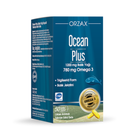 Ocean Plus 1200 mg Fish Oil 50 Softgel Capsules - ORZAX