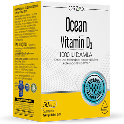 Ocean Vitamin D3 1000 IU Drops 50 ml - 1