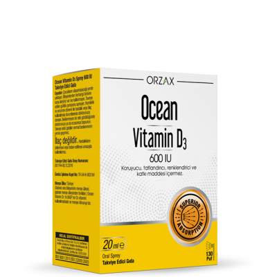 Ocean Vitamin D3 600 IU Oral Sprey 20 ml - 1