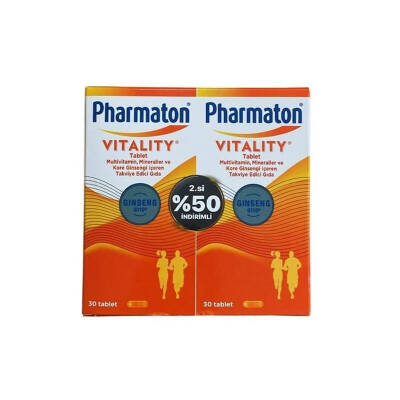 Pharmaton Vitality 30 Kapsül Avantajlı 2'li Paket - 1