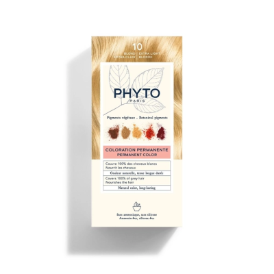 Phyto Phytocolor Coloration Permanente 10 Blond Extra Clair / Çok Açık Sarı - 1