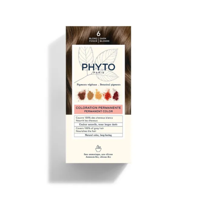 Phyto Phytocolor Coloration Permanente 6 Blond Foncé / Koyu Kumral - 1
