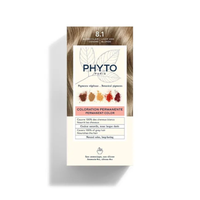 Phyto Phytocolor Coloration Permanente 8.1 Blond Clair Cendré / Küllü Sarı - 1