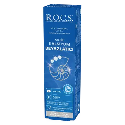 ROCS Active Calcium Whitening Diş Macunu 94 gr - 1