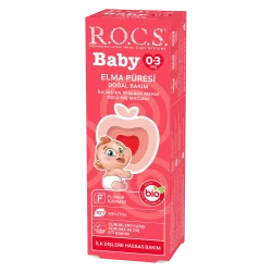 ROCS Baby 0-3 Yaş Elma Püresi Tadında Diş Macunu 35 ml - 1