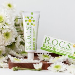 ROCS Baby 0-3 Yaş Papatya Özlü Diş Macunu 35 ml - 3