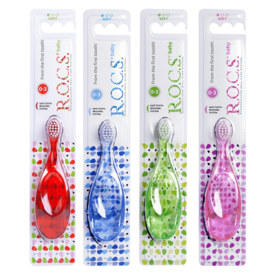 ROCS Baby 0-3 Yaş Yumuşak Diş Fırçası - 1