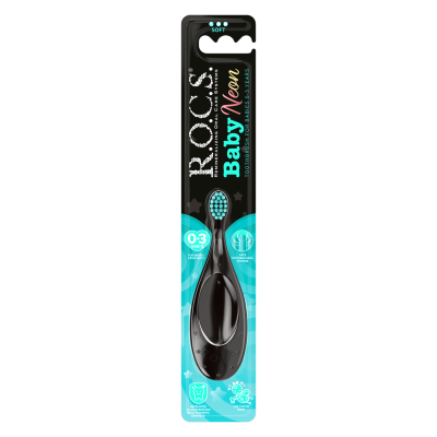 ROCS Baby NEON 0-3 Yaş Yumuşak Diş Fırçası - 2