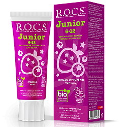 ROCS Junior 6-12 Yaş Orman Meyveleri Tadında Diş Macunu 60 ml - 1