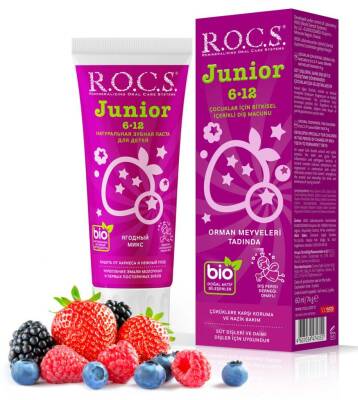 ROCS Junior 6-12 Yaş Orman Meyveleri Tadında Diş Macunu 60 ml - 2