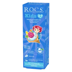 ROCS Kids 3-7 Yaş Meyve Külahı Tadında Diş Macunu 35 ml - 1