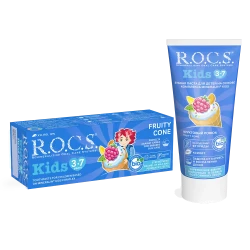 ROCS Kids 3-7 Yaş Meyve Külahı Tadında Diş Macunu 35 ml - 3