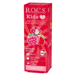 ROCS Kids 4-7 Yaş Ahududu ve Çilek Tadında Diş Macunu 35 ml - 1